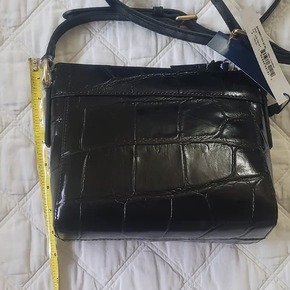 Dooney & Bourke Black Croc-Embossed Crossbody Bag - Picture 5 of 9